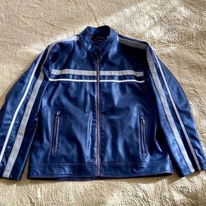 Men’s Point Zero Faux Leather Jacket